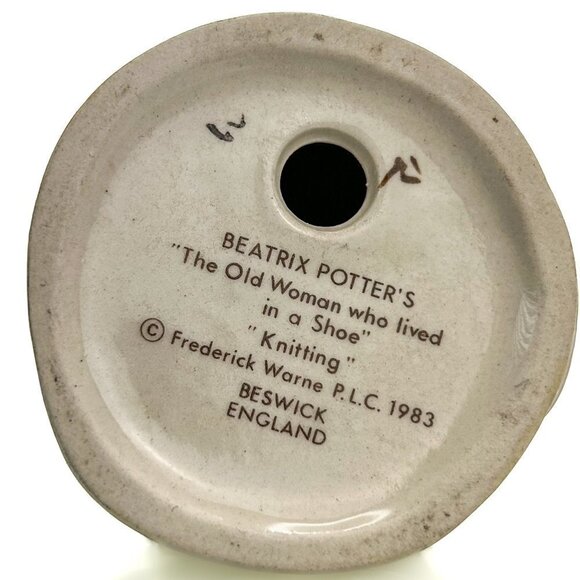 Beswick Beatrix Potter Figurine | Old Woman In A Shoe | BP3b | Collectible! - Picture 8 of 9